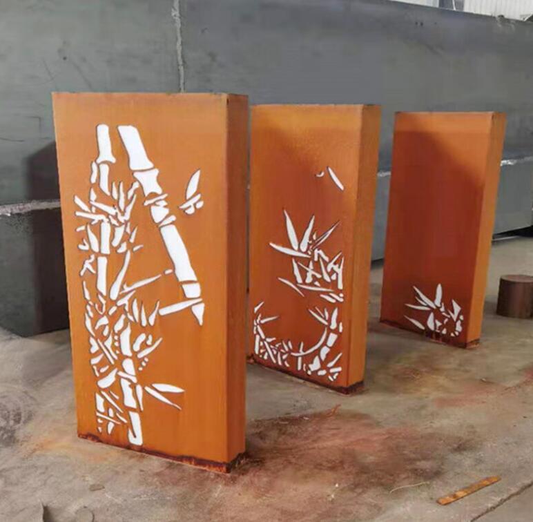 墨竹工卡锈钢板灯箱